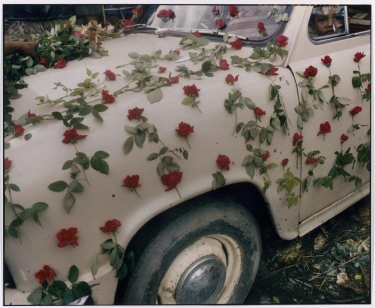 A Decorated Car in the Flower Market, Calcutta