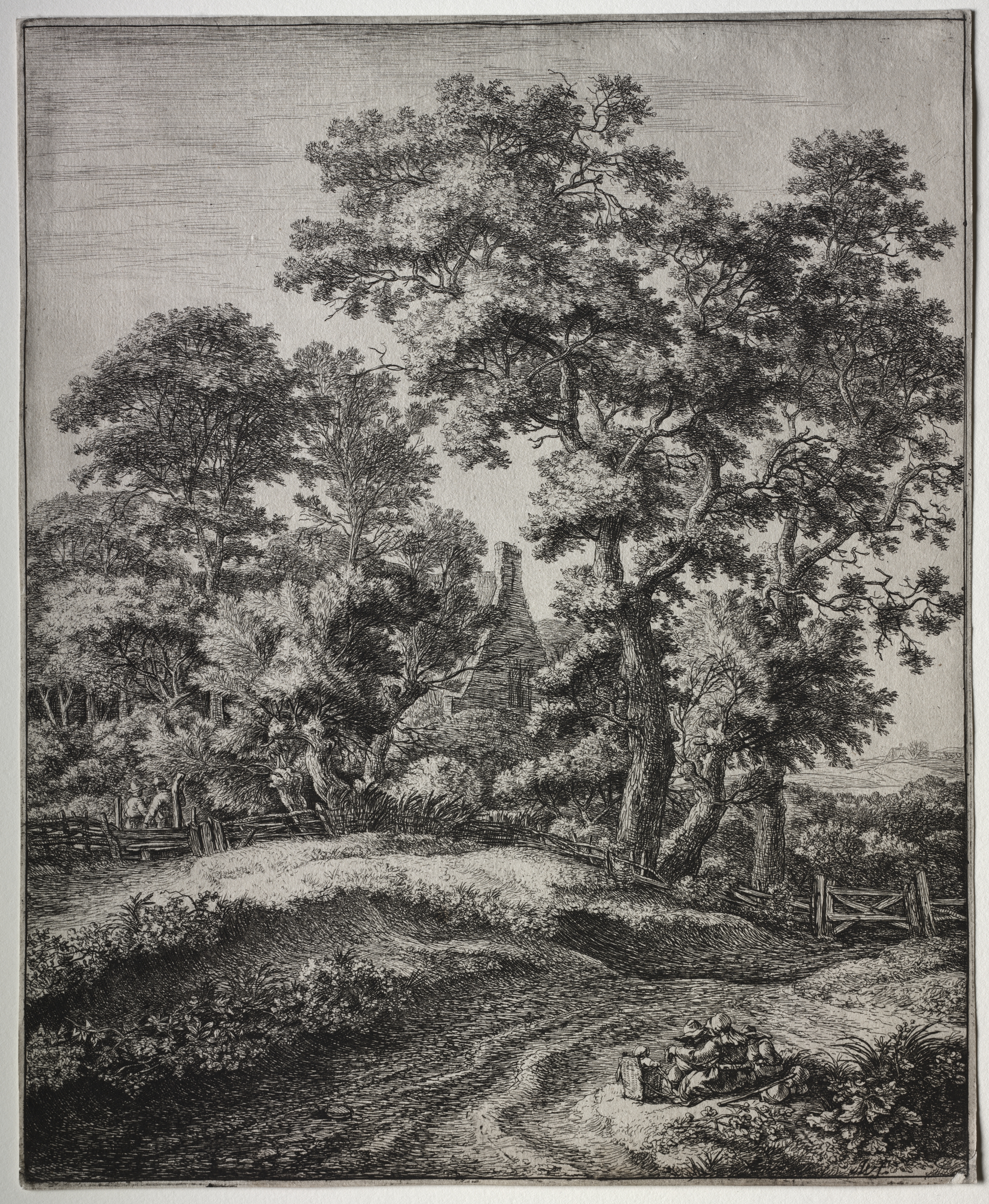 Six Large Upright Landscapes: A Mother and Three Children at Rest