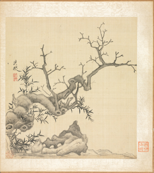 Paintings after Ancient Masters: Rock, Old Tree, and Bamboo