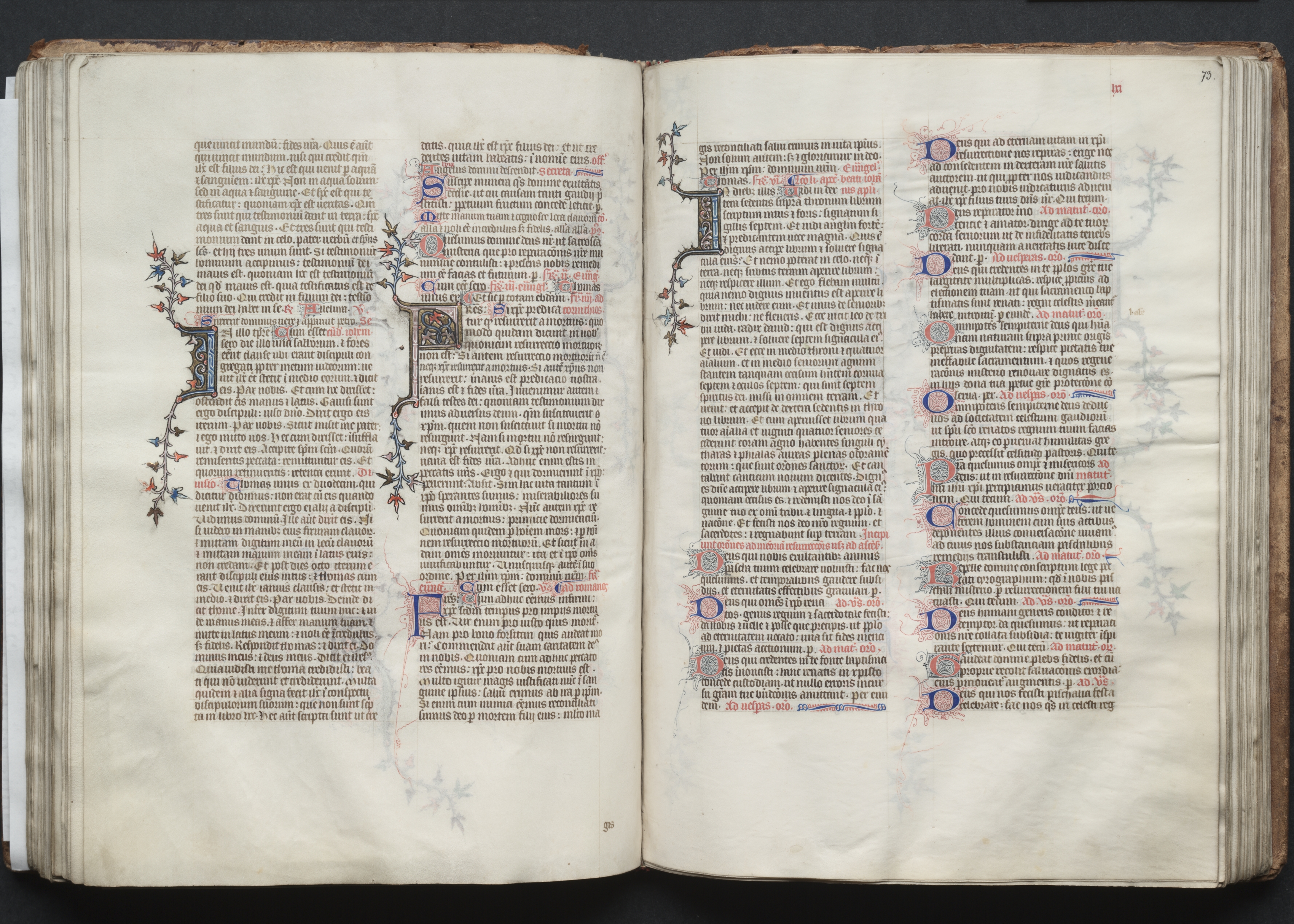 The Gotha Missal:  Fol. 72v, Text
