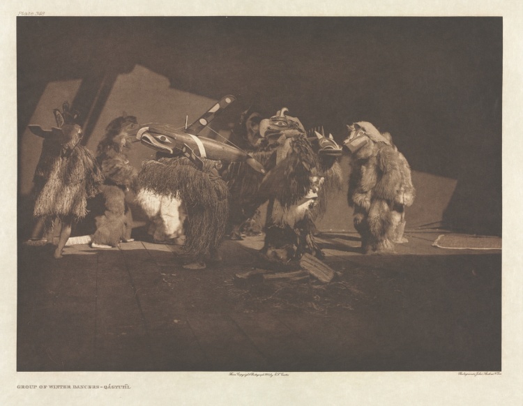 Portfolio X, Plate 348: Group of Winter Dancers - Qágyuhl