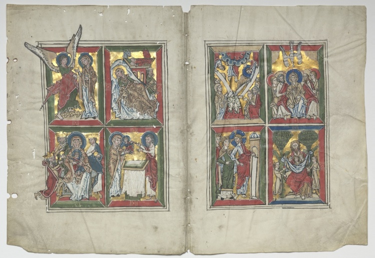 Bifolia with Scenes from the Life of Christ