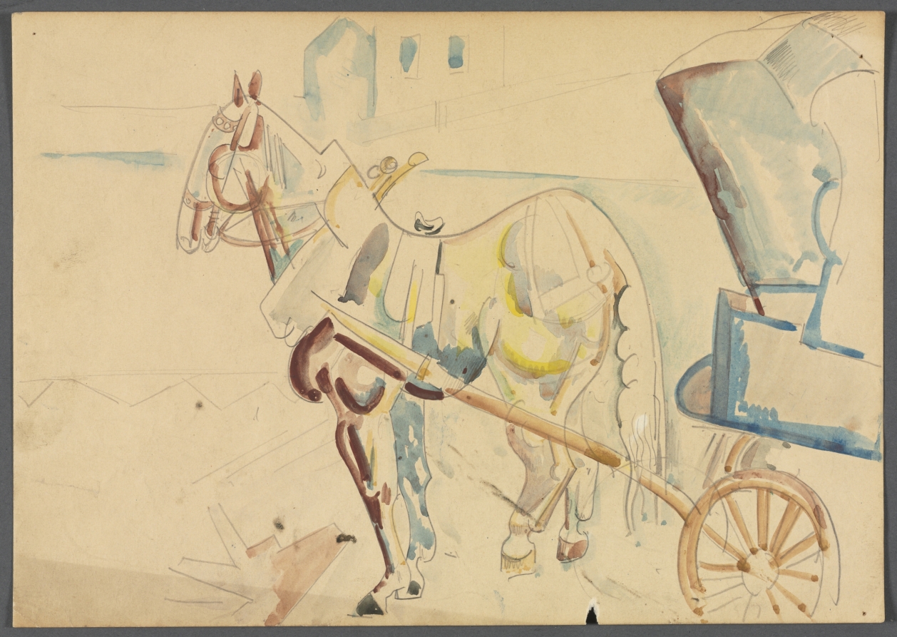 Sketch: Horse (81 of 150), William Sommer, c. 1920s–40s