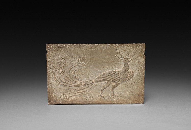 Panel from Model Cooking Stove:  Vermilion Bird