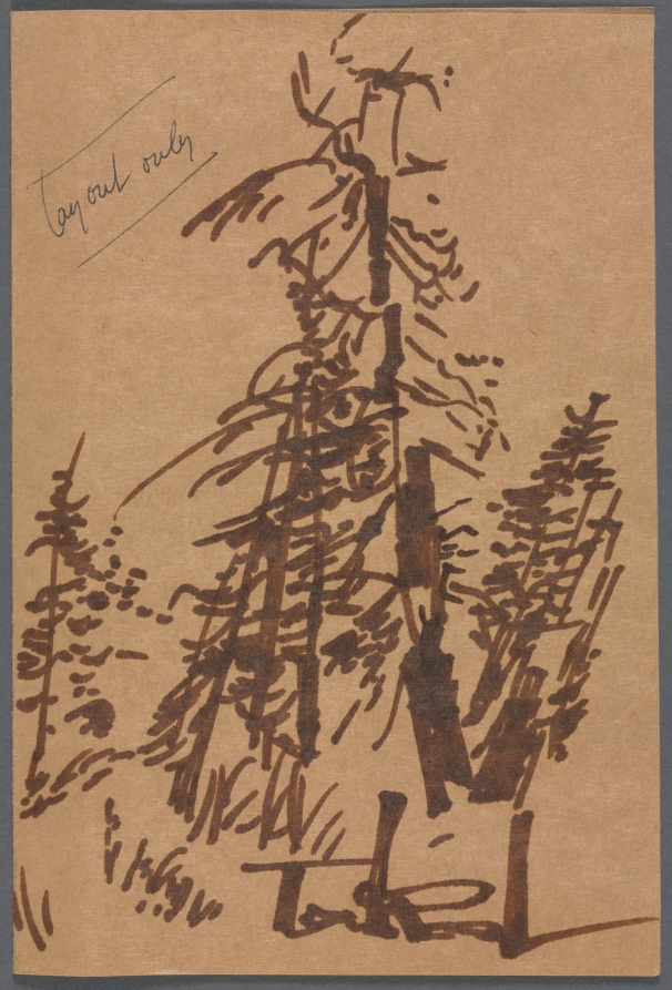 Drawing for Takal Catalogue Cover, Peter Takal, 1958