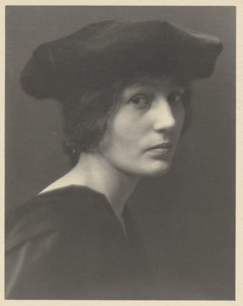 Portrait of a Woman in a Black Slouched Hat