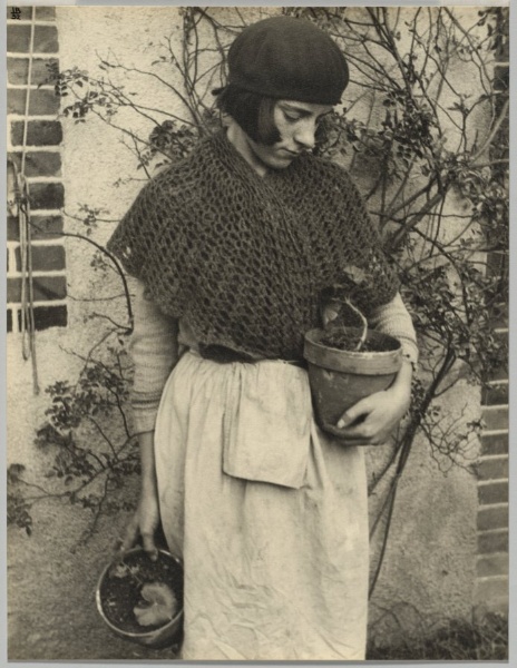 Girl with Flower Pot