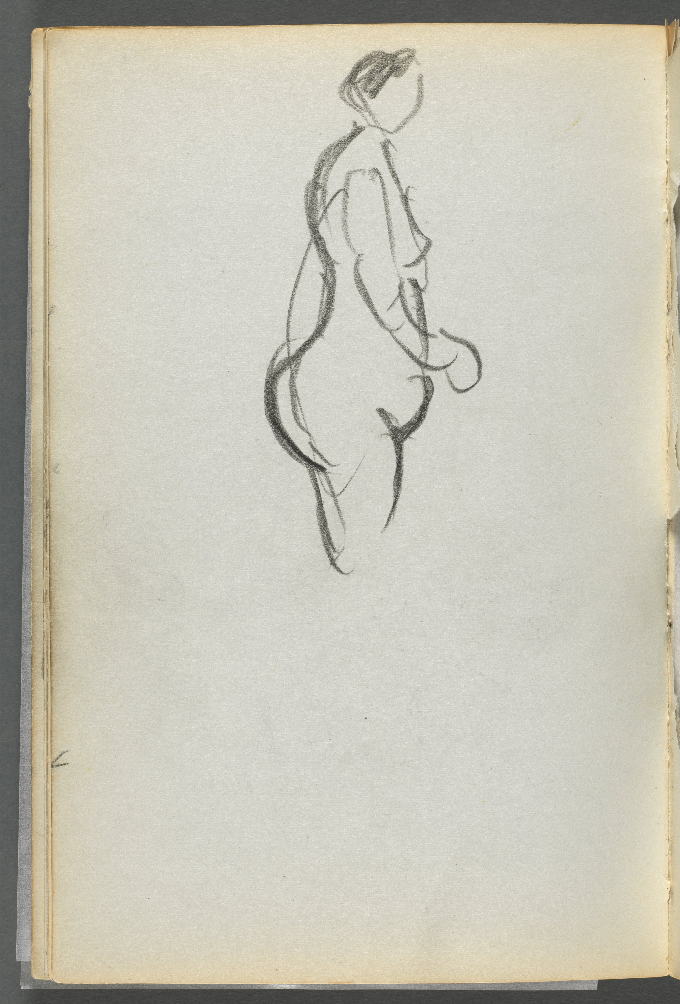 Sketchbook, The Dells, N° 127, page 092: Nude in Profile