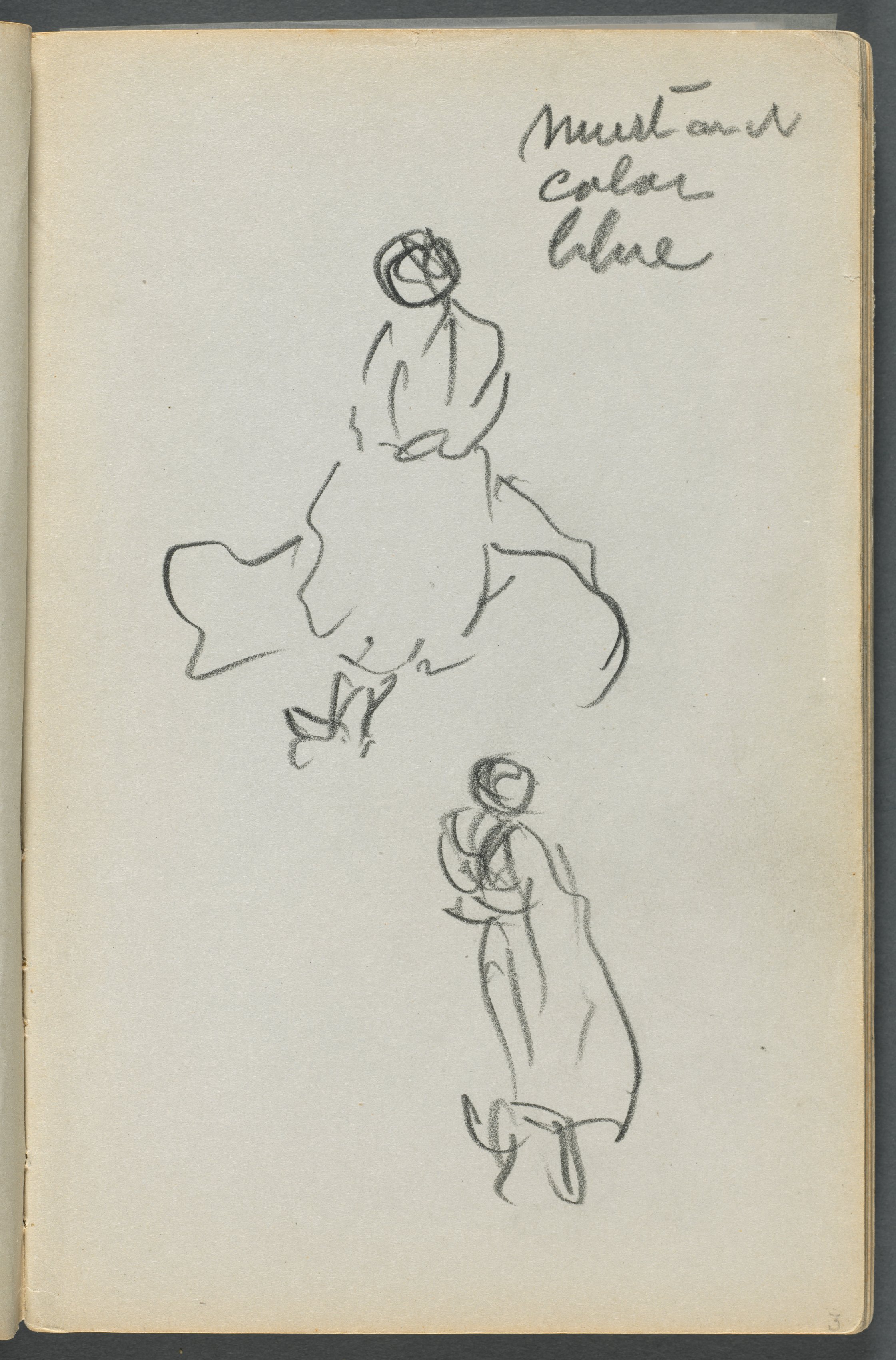 Sketchbook, The Dells, N° 127, page 003: Two Figures