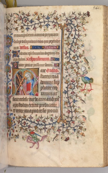 Hours of Charles the Noble, King of Navarre (1361-1425): fol. 265r, St. Andrew