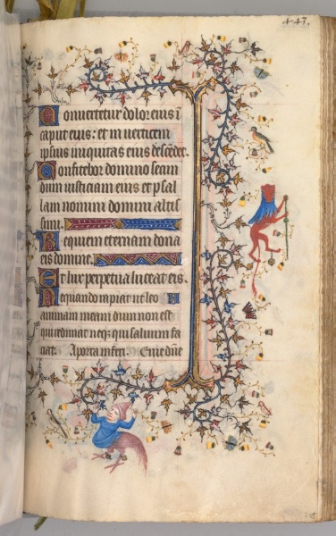 Hours of Charles the Noble, King of Navarre (1361-1425): fol. 216r, Text