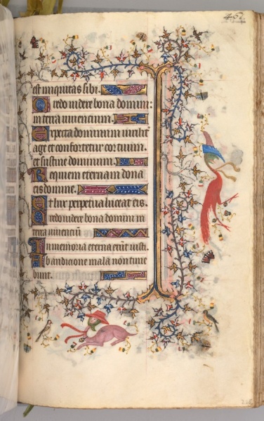 Hours of Charles the Noble, King of Navarre (1361-1425): fol. 225r, Text