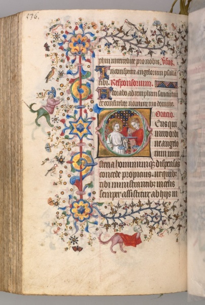 Hours of Charles the Noble, King of Navarre (1361-1425): fol. 262v, Text