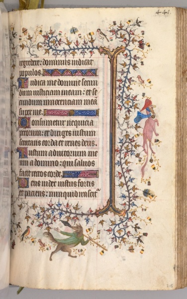 Hours of Charles the Noble, King of Navarre (1361-1425): fol. 215r, Text