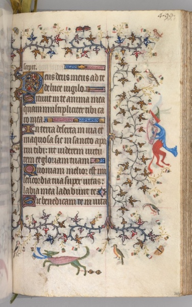 Hours of Charles the Noble, King of Navarre (1361-1425): fol. 244r, Text
