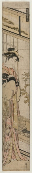 Courtesan Holding a Dog (from the series Popular Presentations)