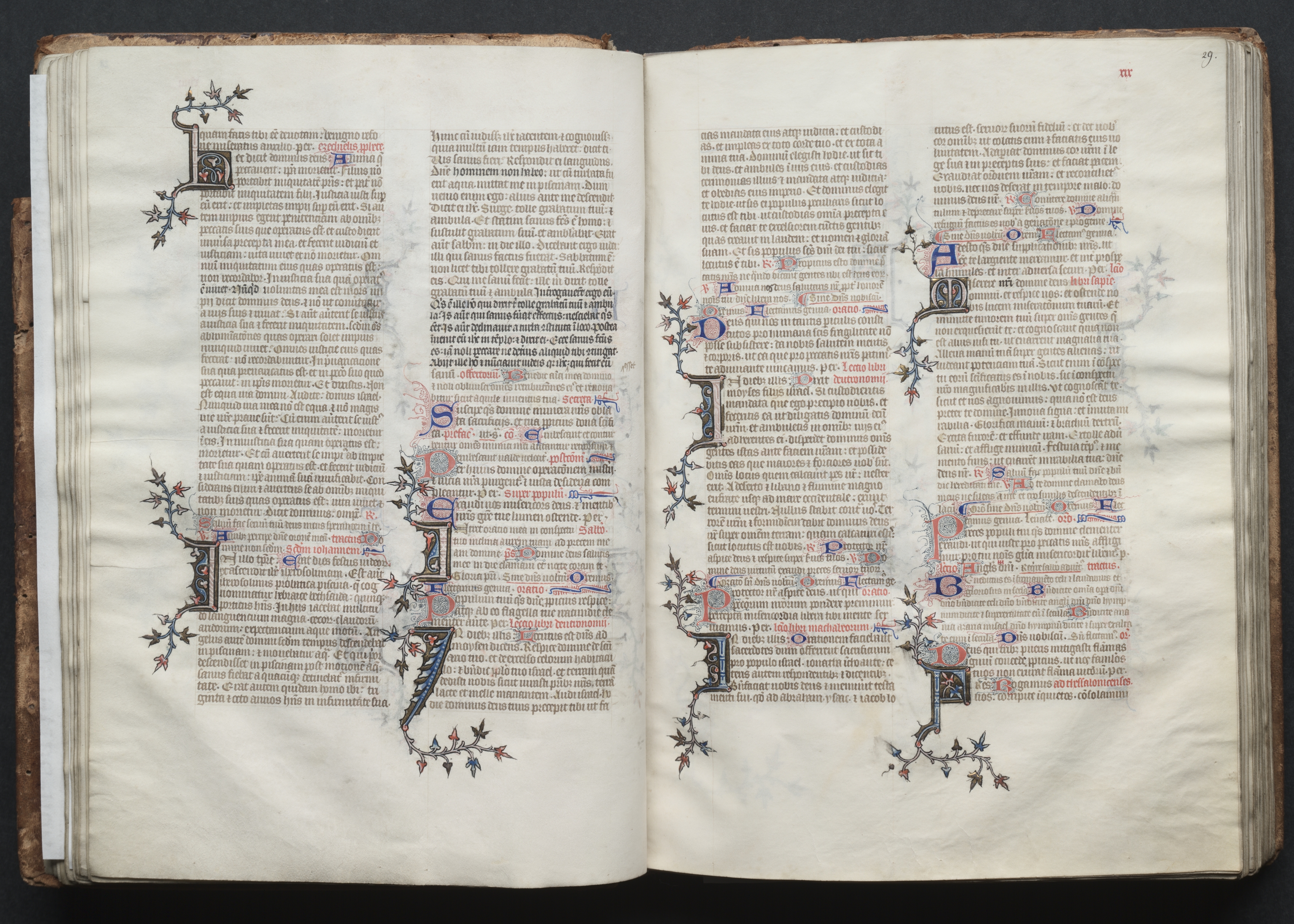 The Gotha Missal:  Fol. 29r, Text