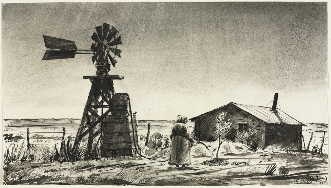 The Oasis (Roswell, New Mexico), Peter Hurd, 1935