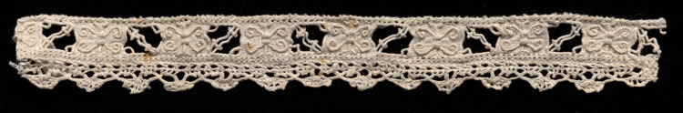 Needlepoint (Cutwork) Lace Insertion and Bobbin Lace Edging