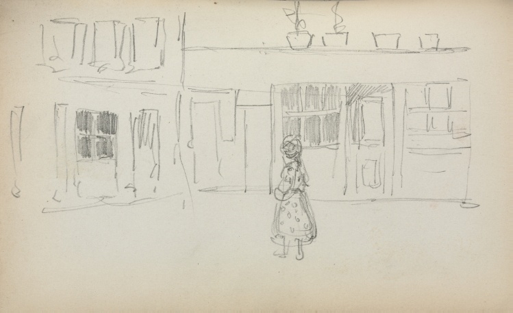 Italian Sketchbook: Street Scene with a Girl ( page 159)