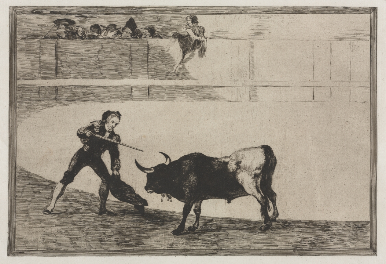 Bullfights:  Pedro Romeo Killing the Halted Bull