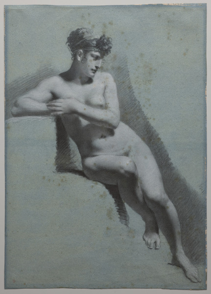 Study of a Nude Woman, Seated Looking to the Right (recto)