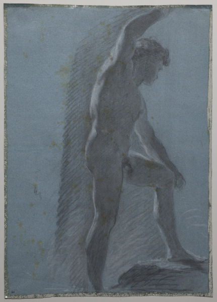 Study of a Male Nude (verso)