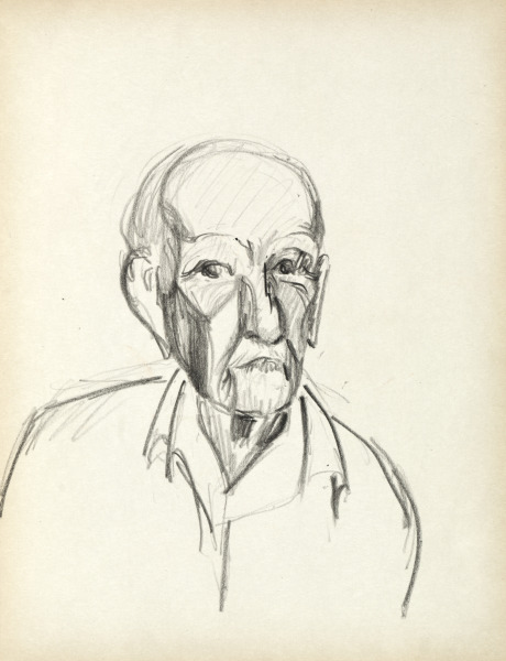 Sketchbook #1: Portrait of a man (page 43)