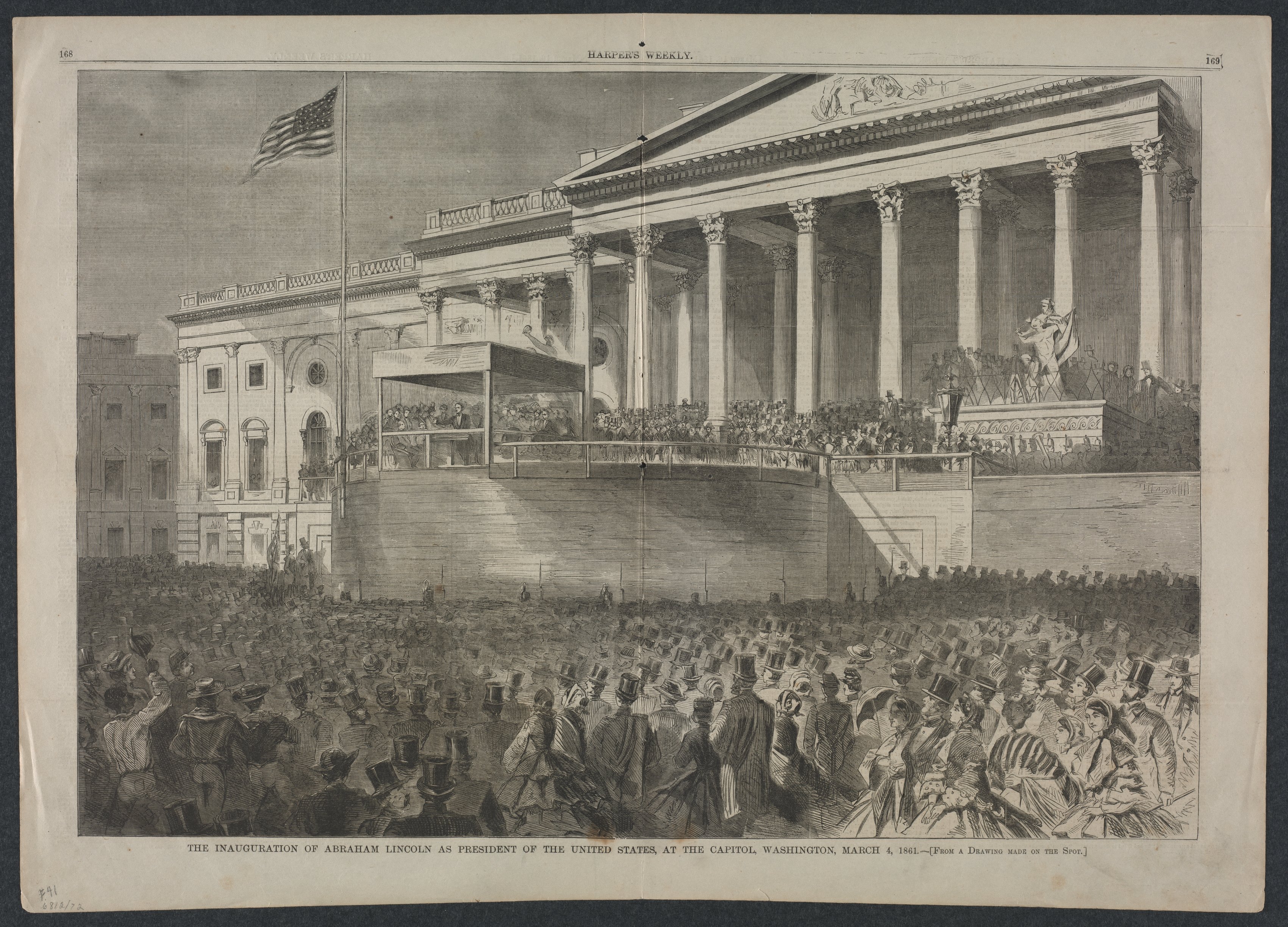 The Inauguration of Abraham Lincoln as President of the United States, at the Capitol, Washington, March 4, 1861
