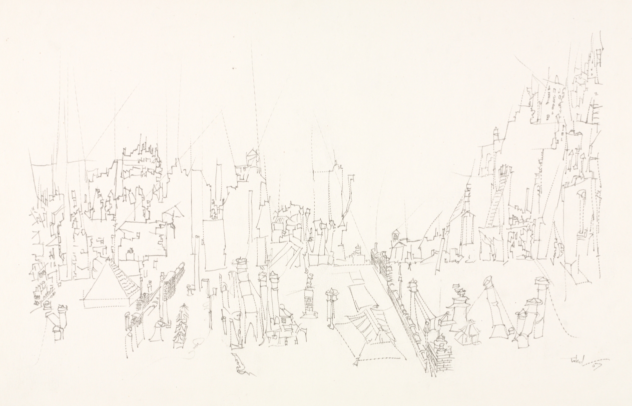 City Roofs, Peter Takal, 1957