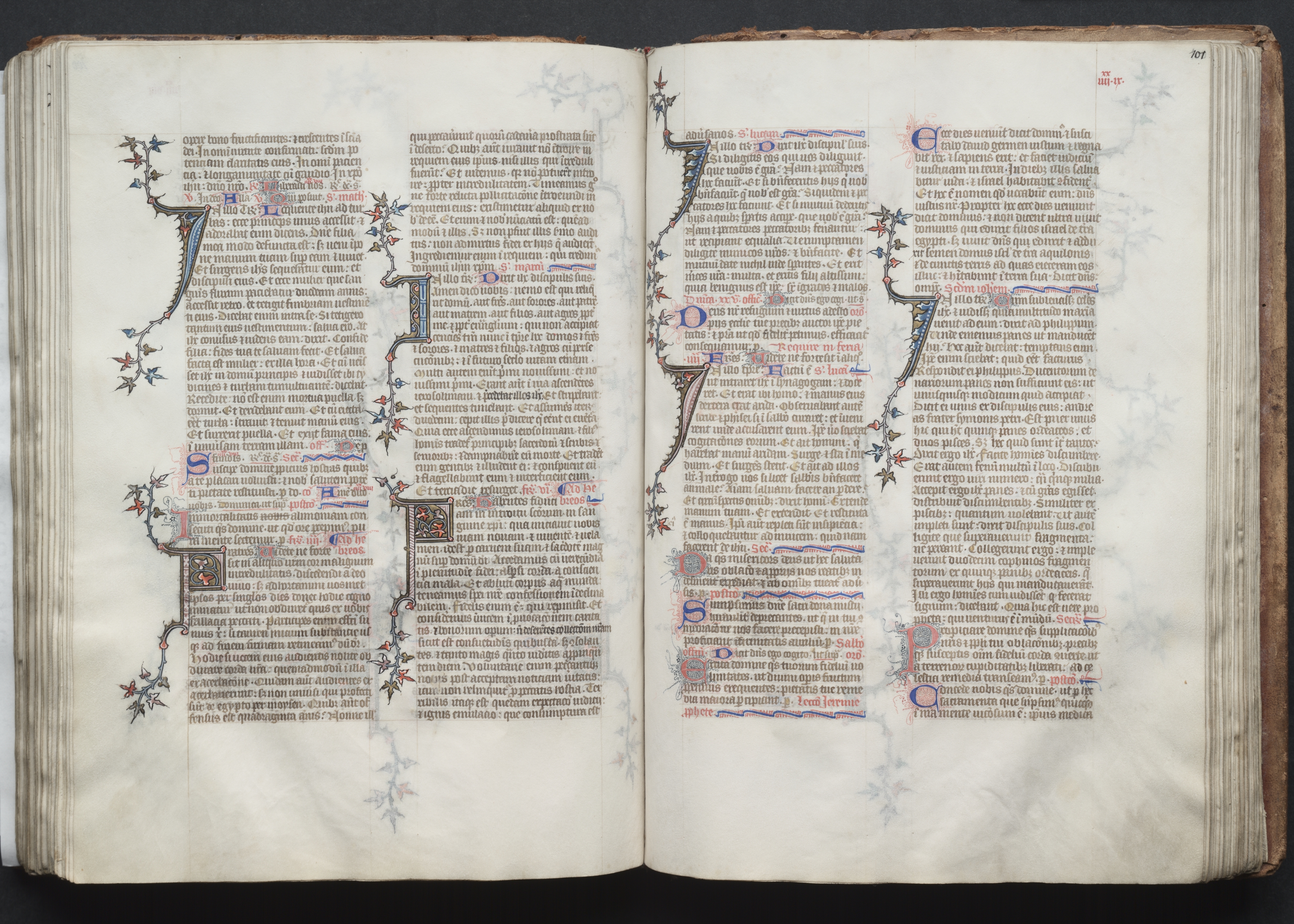 The Gotha Missal:  Fol. 101r, Text