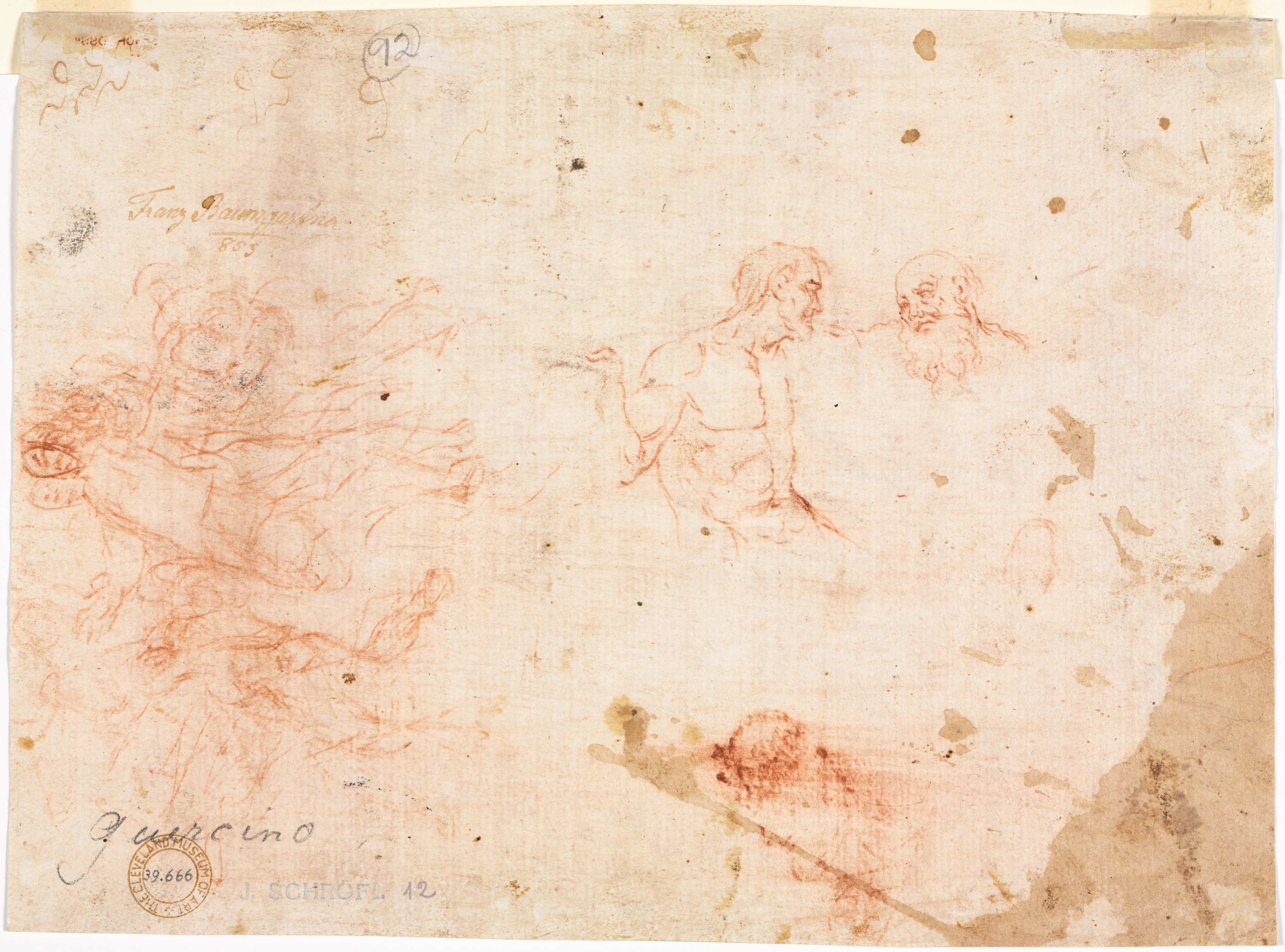 Sketch of Two Men and Other Various Figures (verso)