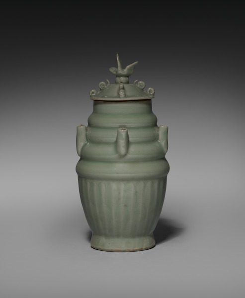 Five-Spouted Vase with Cover
