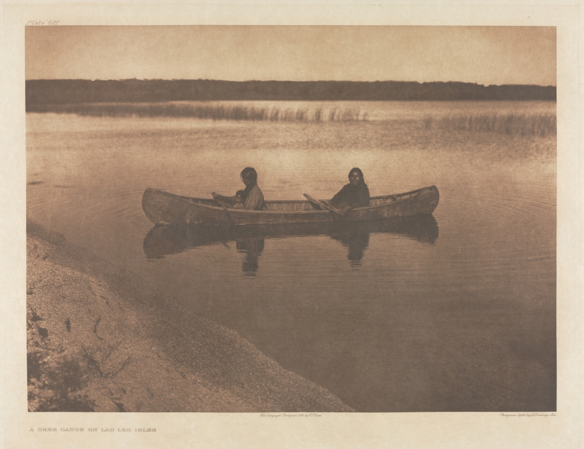 Portfolio XVIII, Plate 621: A Cree Canoe on Lac Les Isles
