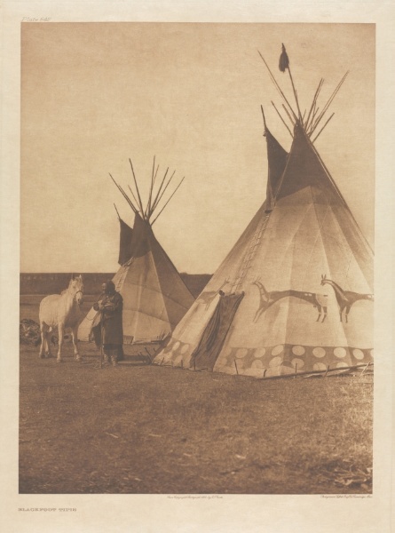 Portfolio XVIII, Plate 642: Blackfoot Tipis