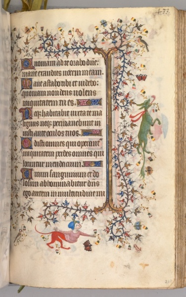 Hours of Charles the Noble, King of Navarre (1361-1425): fol. 211r, Text