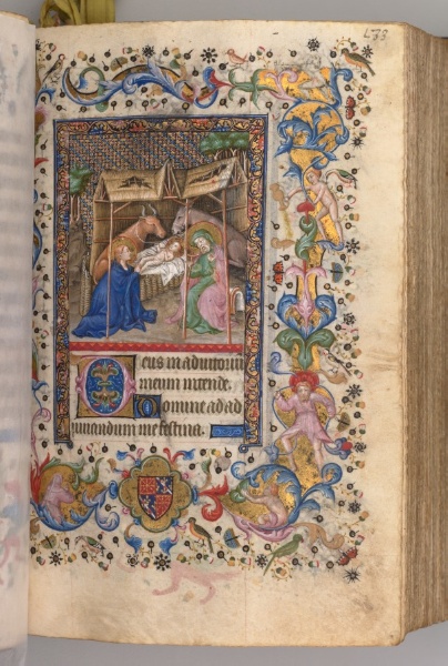Hours of Charles the Noble, King of Navarre (1361-1425): fol. 67r, Nativity (Prime)
