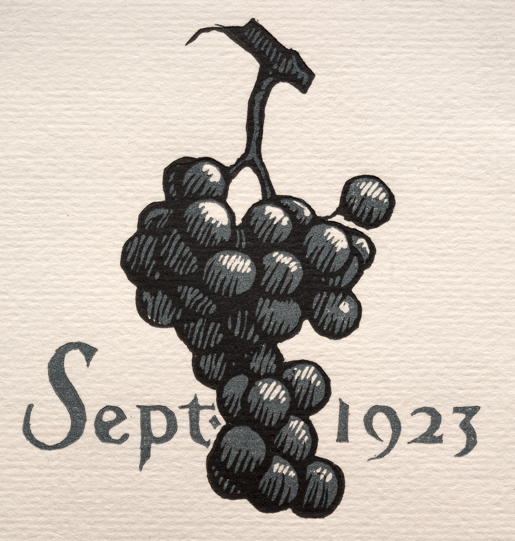 Calendar Design for September, 1923