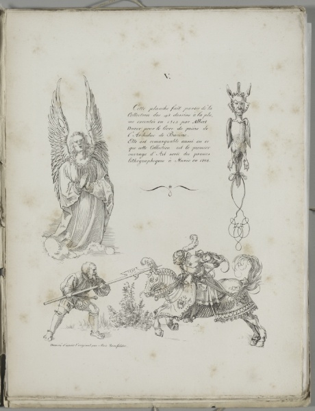 Art of the Lithograph: Three Designs from Dürer’s Prayer Book, Plate V 