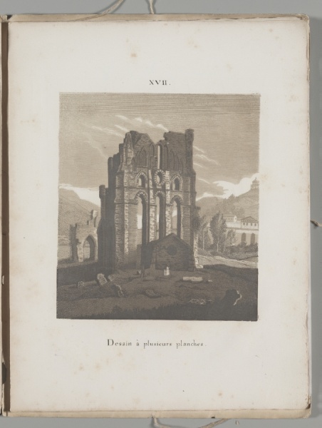 Art of the Lithograph: Italian Church Ruin, Plate XVII 