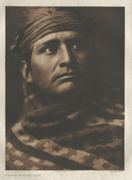 Portfolio I, Plate 26: A Chief of the Desert-Navaho