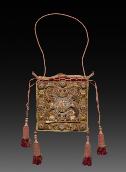 Lord Chancellor's Burse (Purse) with Royal Cypher and Coat of Arms of George III