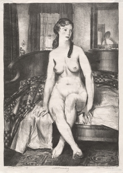 Morning, Nude on Bed, Second Stone