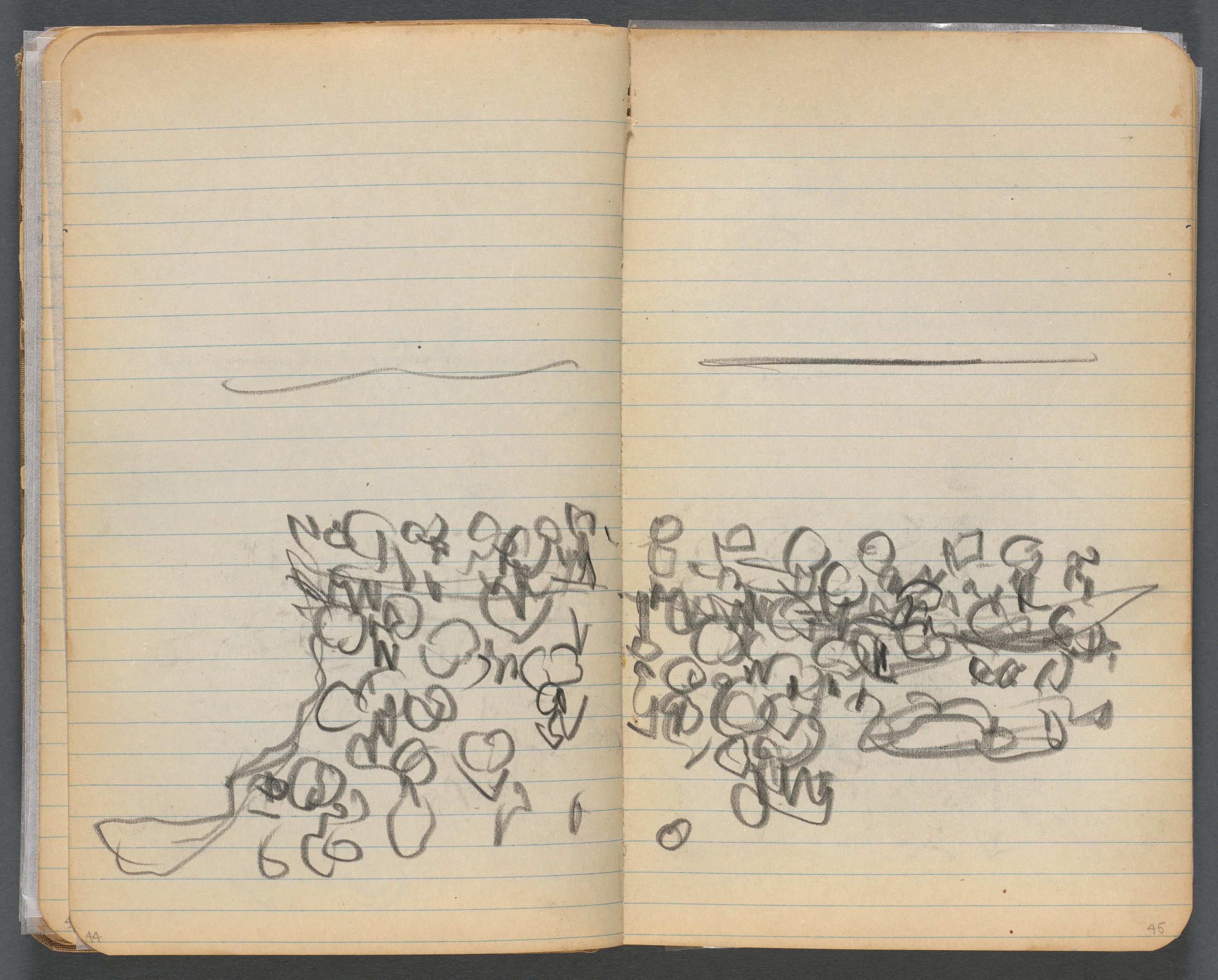 Sketchbook, page 044 & 45: Beach View 
