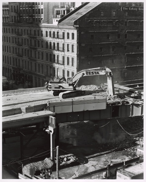 View of Expressway Demolition (3), Boston