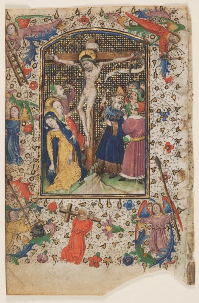 Leaf from a Book of Hours: The Crucifixion