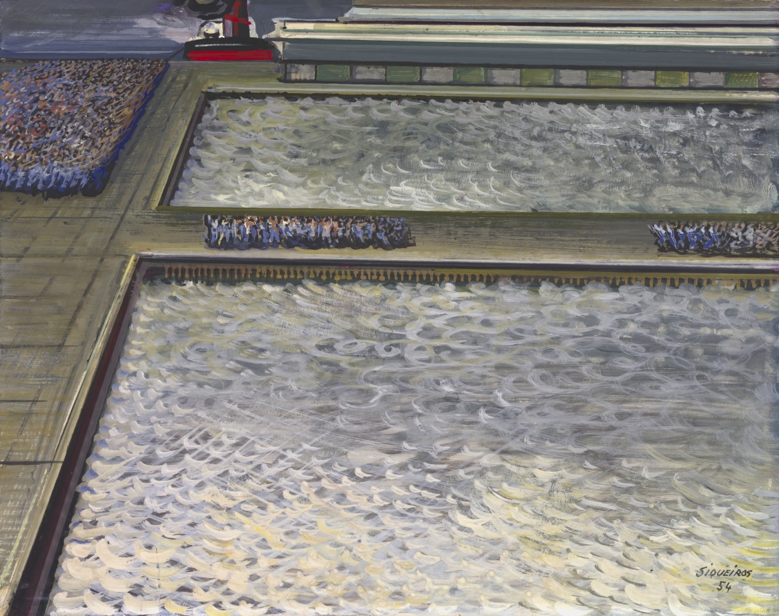 Strike on the Pier, David Alfaro Siqueiros, 1954