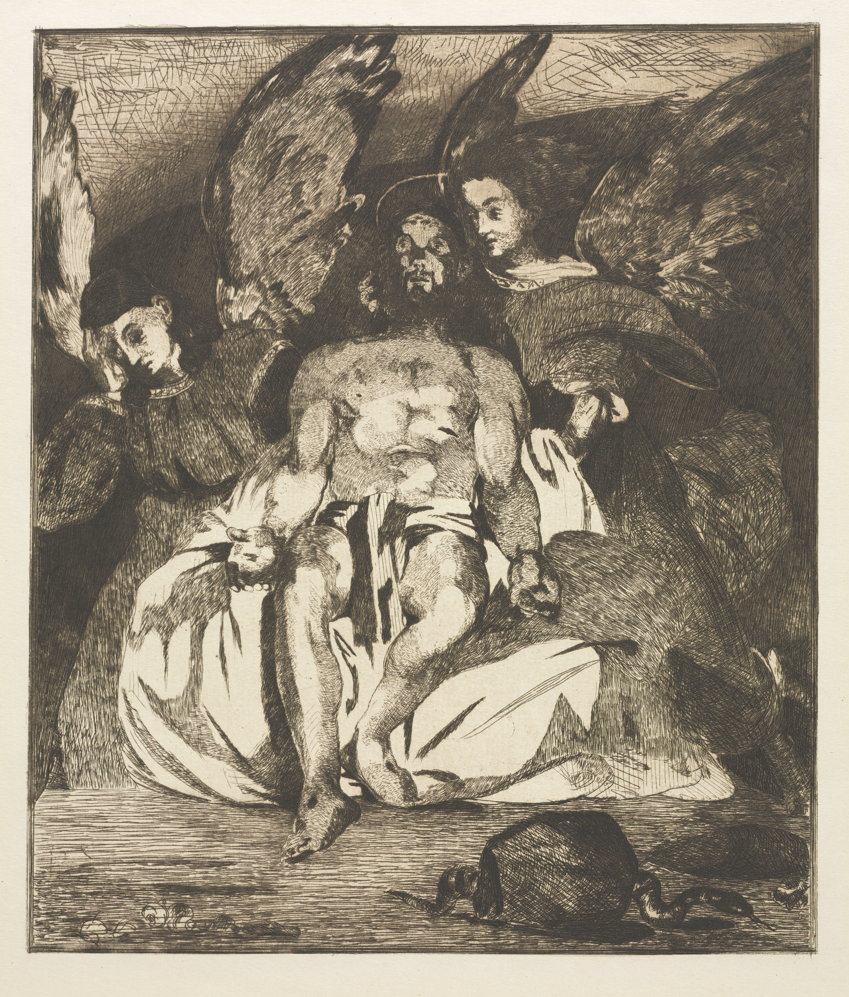 The Dead Christ with Angels