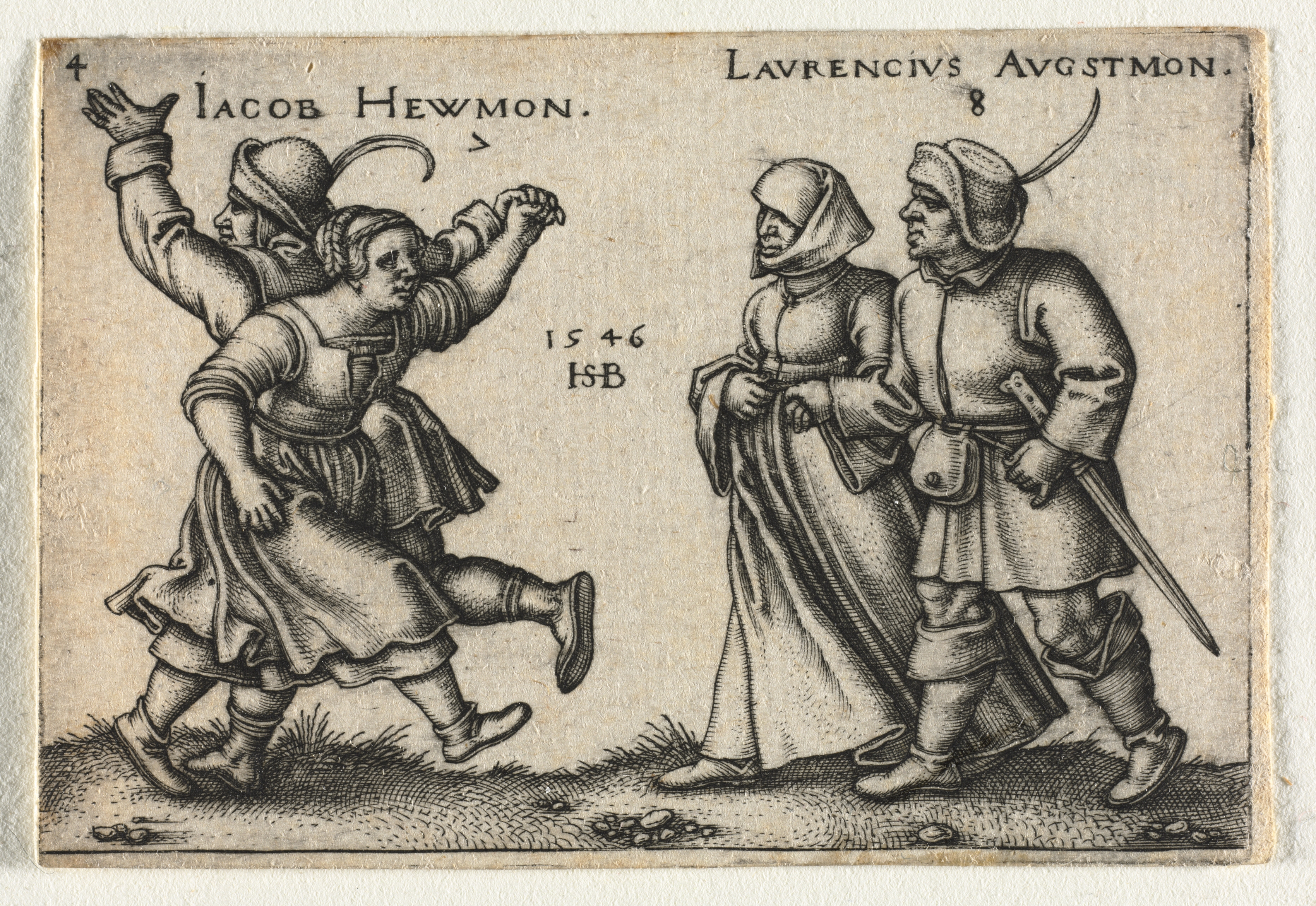 The Peasant Wedding or the Twelve Months:  7 Jacob Hewmon 8-Laurencius Augstmon