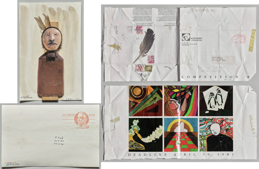 Eskimo with Envelope, Lenore Tawney, 1981